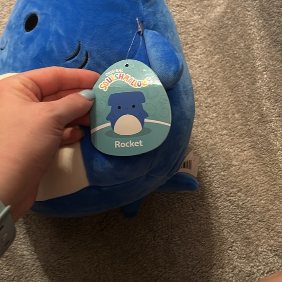 NWT limited edition ROCKET Squishmallow blue adorable plush squishy toy squish - Picture 2 of 2
